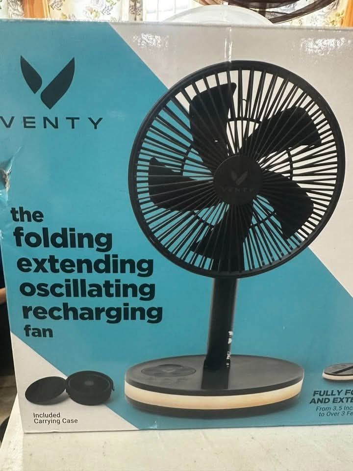 Venty Portable Personal Fan With Case