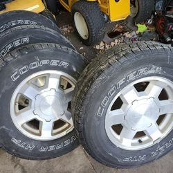 GMC FACTORY WHEELS (4) WITH TIRES