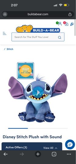 Build a Bear Disney Stitch Plush