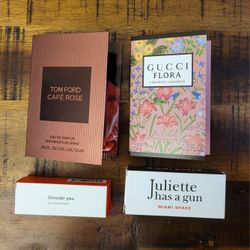 4 Perfume Sample Sprays For Women
