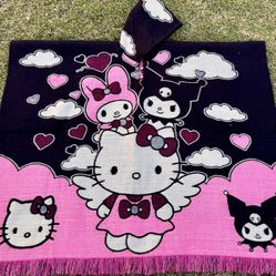 Hello Kitty Adult Size Alpaca Poncho