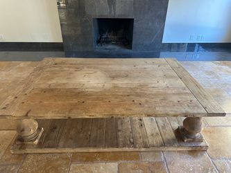 RH Restoration Hardware Wood Coffee Table XL