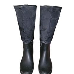 Womens Coach Rain Boots Size 8