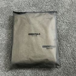 Light Oatmeal Fear of God ESSENTIALS Hoodie SS22