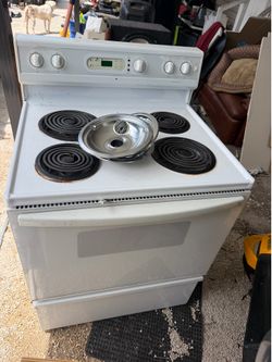 White stove