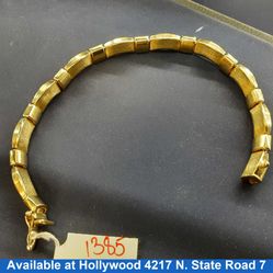 Bracelet - Yellow Gold 14k (.585) 12.8 grams 8 inch