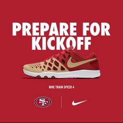   Limited Edition .. San Francisco 49ers  Nike Train Speed 4