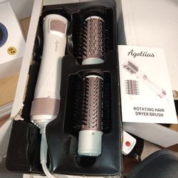 Hair Dryer Brush Volumizer, 110,000 RPM High-Speed Ionic Hair Dryer for Fast Drying, Curling, Volumizing & Straightening, 1400W, No Heat Damage Blowou