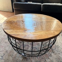 Coffee Table Round  Rustic