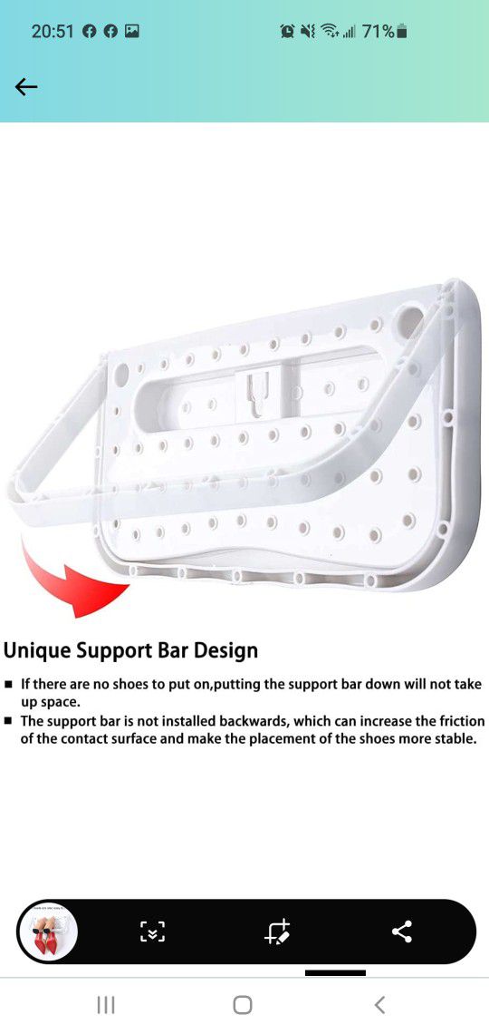 Baffect Wall Hanging Shoes Rack, Door Mounted Plastic Shoe Organizer, RV  Camper Folding Shoes Holder for Space Saving Shoes Storage (4 Packs) -  Yahoo Shopping