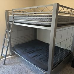 bunk bed set ( bottom rises to futon couch position)
