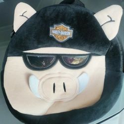 Harley Davidson Hog Biker Plush Backpack 