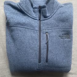 The North Face 1/4 zip Fleece Blue XL