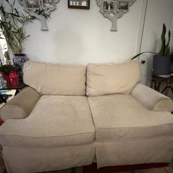 plush white colored chenille