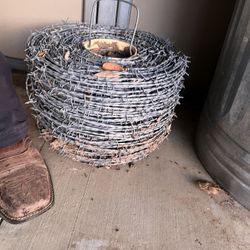 4 point galvanized steel barbed wire roll new