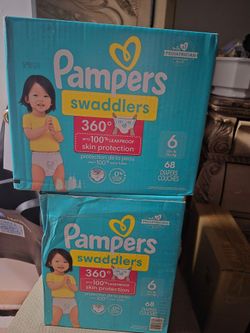 Pampers Swaddlers 360 Size 6 Diapers – 2 Boxes