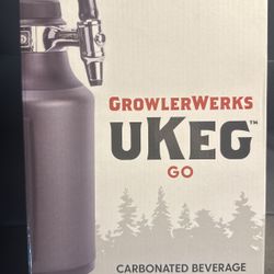 BRAND NEW GROWLERWERKS UKEG GO 64 OUNCE CARBONATED BEVERAGE DISPENSER NEVER OPENED 