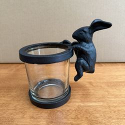Rustic Rabbit 5” Glass Votive 