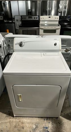 White Kenmore Dryer with AutoDry Feature