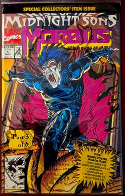 Morbius: The Living Vampire #1 🔑 Marvel Comics '92 R.o.t.m.s Pollybagged NM🔥