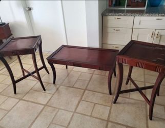 Vintage/Antique MID-CENTURY MODERN COFFEE TABLE AND END TABLES