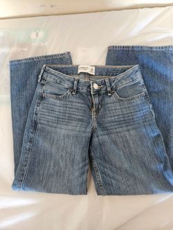 Used Abercrombie kids low rise baggy jeans size 7/8
