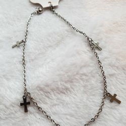 Stainless Steel Cross ✝️ Ankle Bracelet 