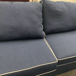 Two Blue Couches