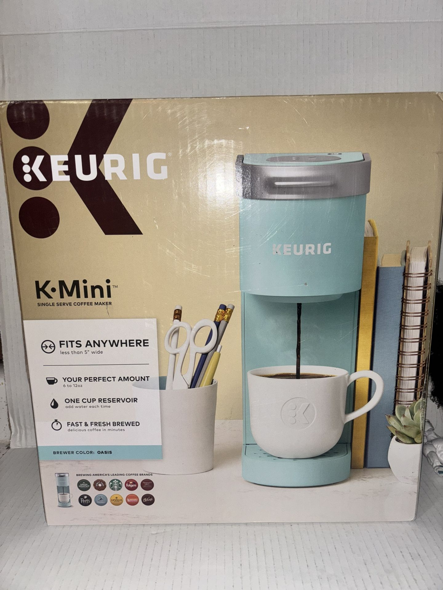 Keurig K-Mini singal server coffee maker color Oasis