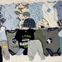 Baby boy clothes 0-3months 