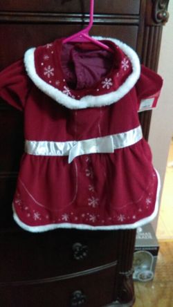 Velvet Christmas Dog Dress