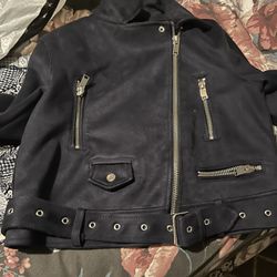 Saco De Marca M  Semi Nuevo Azul Marino 