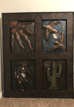 Handmade Metal Artwork 40X48 Inches