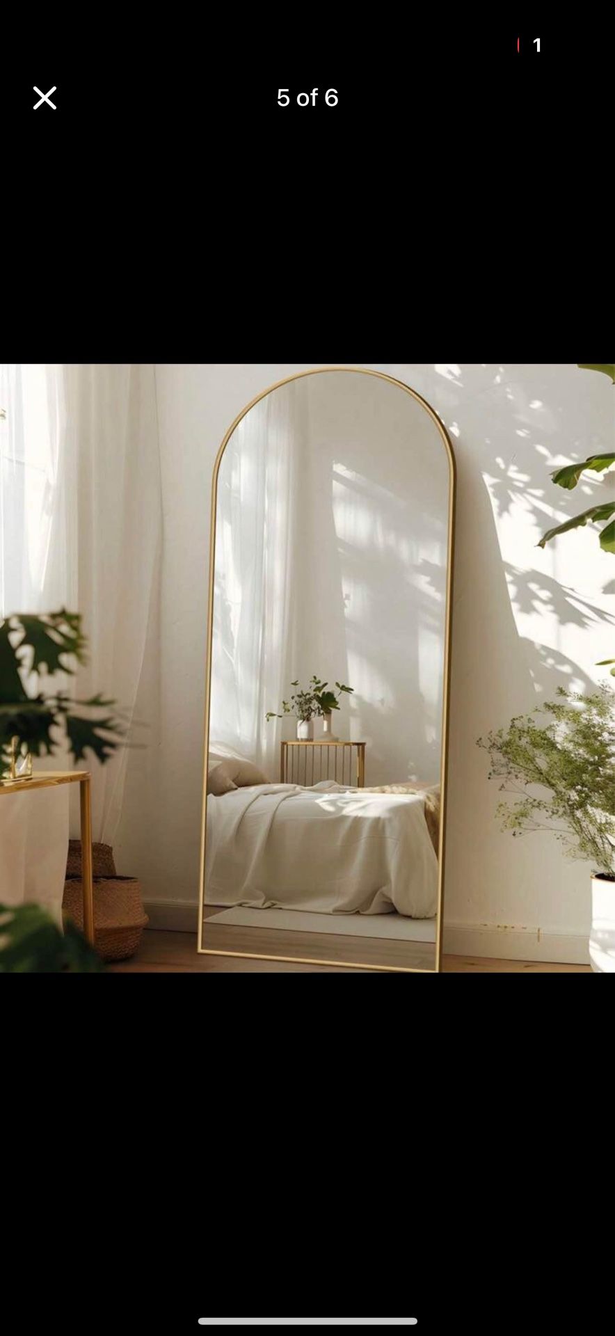 Large Gold Wedding Welcome Mirror/ Standing Mirror