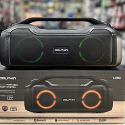 LX80-Portable Bluetooth Rechargeable Party Speaker-With Party Lights