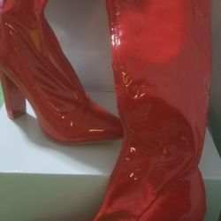 Brand New red thigh, high boots Texar call (contact info removed)
