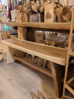 Solid Wood Rustic Bench