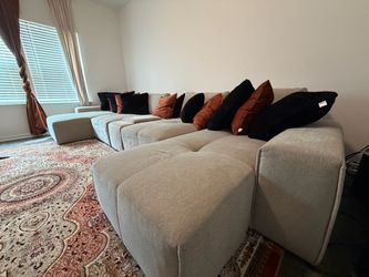 161” Oversized U-Shaped Modular Sectional – Double Chaise