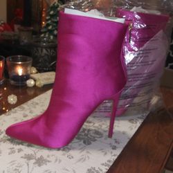 Shoedazzle Pink Ankle Boots