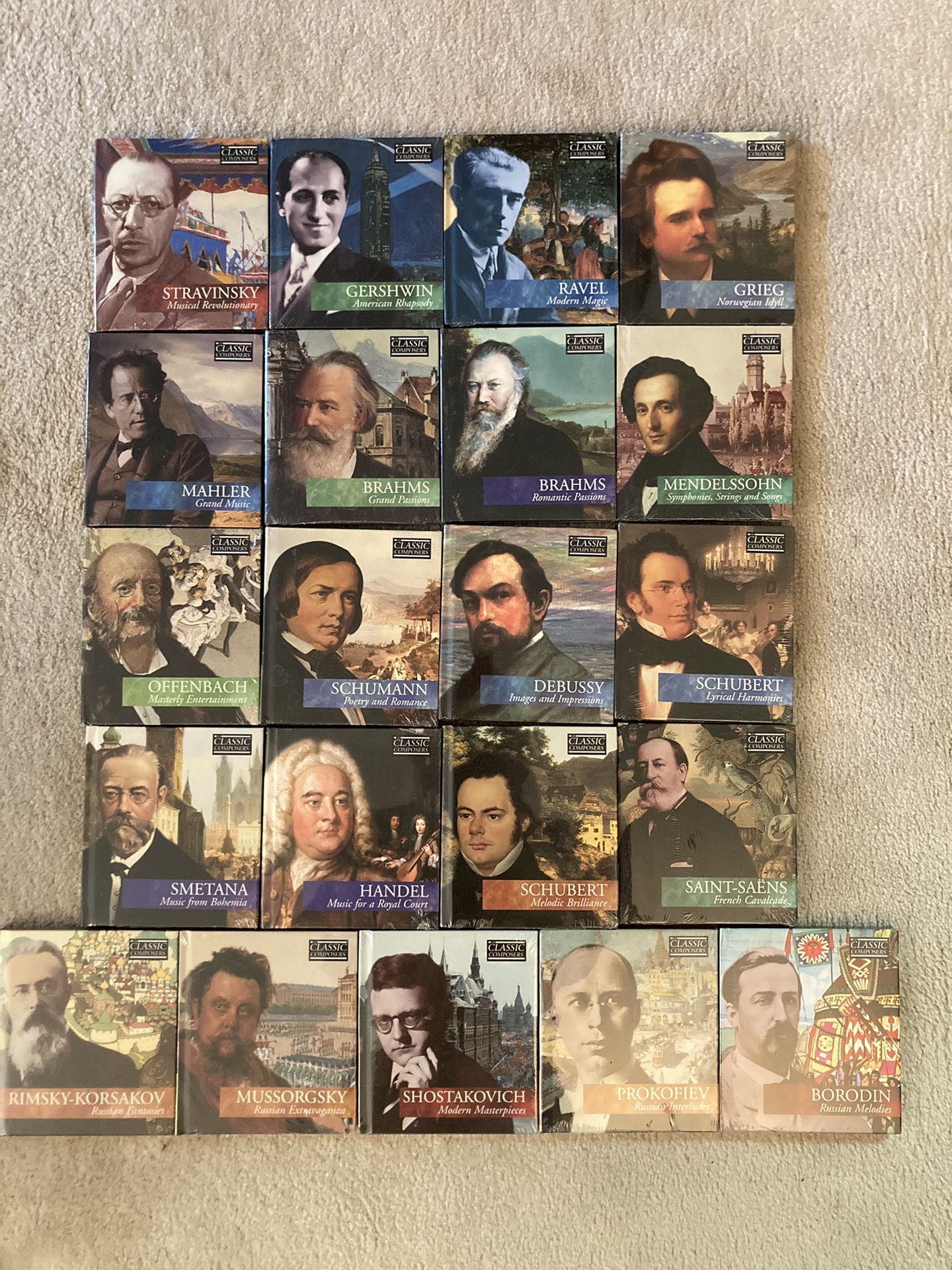 Classic Composers: A Set Of CD And Booklet, Brand New, Sealed