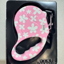 Retractable Dog Leash Pink