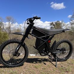 2400 Watt Electric Dirt Bike, 37MPH Top Speed, 36.4ah Dual Battery, Full Twist Throttle