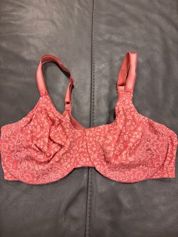 Olga 42DD Pink Floral underwire bra. Full Coverage, great condition. Located in Murray cash/Venmo. Venmo to hold