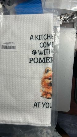 Pomeranian Kitchen Themed Towels