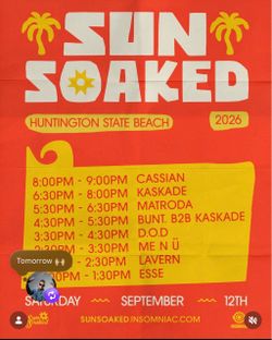 Sunsoaked 1 VIP ticket