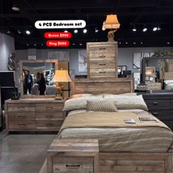 4 PCS Queen Bedroom Set