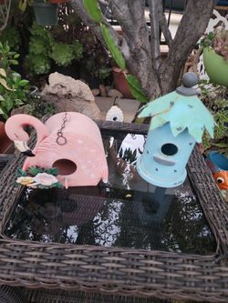 Garden hummingbird houses each $3