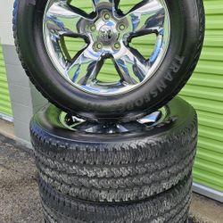 20" RAM RIMS & TIRES ... 5 LUG 