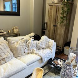 Moving Sale! Most Comfortable Ivory Living Spaces Couch