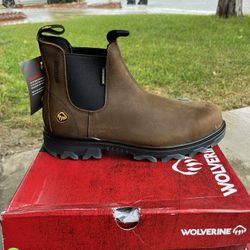 WOLVERINE Boots Steel Toe Waterproof Size 8 9.5 And 10